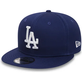 kepure-plokscia-melyna-snapback-ajustable-9fifty-essential-los-angeles-dodgers-mlb-new-era