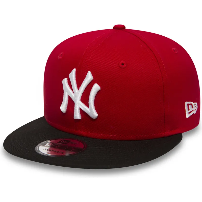 kepure-plokscia-raudona-snapback-ajustable-9fifty-cotton-block-new-york-yankees-mlb-new-era