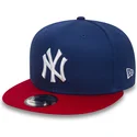 kepure-plokscia-melyna-snapback-ajustable-9fifty-cotton-block-new-york-yankees-mlb-new-era