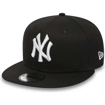 kepure-plokscia-juoda-snapback-ajustable-9fifty-white-on-black-new-york-yankees-mlb-new-era