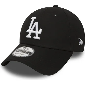 Kepurė išlenkta juoda reguliuojama juostelė 9FORTY Essential Los Angeles Dodgers MLB New Era
