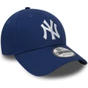 kepure-islenkta-melyna-reguliuojama-juostele-9forty-essential-new-york-yankees-mlb-new-era