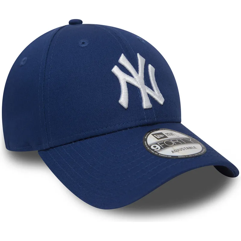 kepure-islenkta-melyna-reguliuojama-juostele-9forty-essential-new-york-yankees-mlb-new-era
