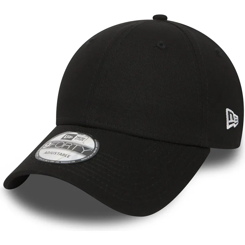 kepure-islenkta-juoda-reguliuojama-juostele-9forty-basic-flag-new-era