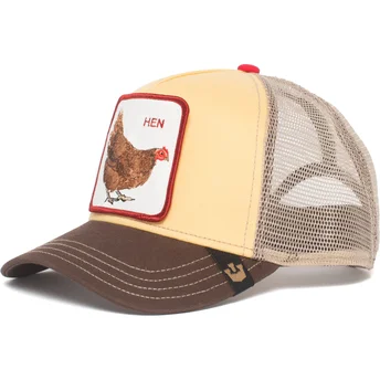 kepure-islenkta-geltona-snapback-hen-the-farm-goorin-bros