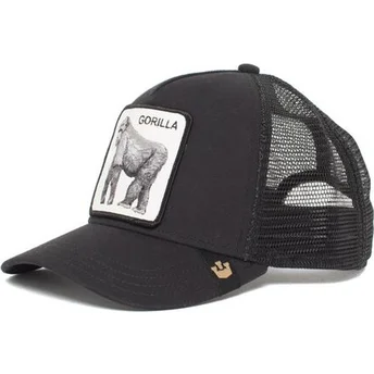 Gorra trucker negra gorila King of the Jungle de Goorin Bros.