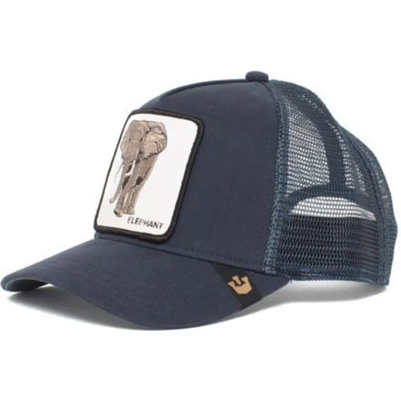 kepure-islenkta-vilkikas-tamsiai-melyna-snapback-elefante-elephant-the-farm-de-goorin-bros