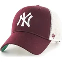 kepure-islenkta-raudona-snapback-new-york-yankees-mlb-47-brand