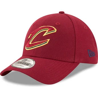 kepure-islenkta-raudona-reguliuojamas-9forty-the-league-cleveland-cavaliers-nba-new-era