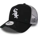 kepure-islenkta-juoda-snapback-distressed-a-frame-chicago-white-sox-mlb-new-era