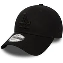 kepure-islenkta-juoda-reguliuojama-juostele-9forty-essential-los-angeles-dodgers-mlb-new-era