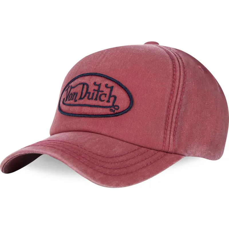 kepure-islenkta-raudona-reguliuojamas-bob04-von-dutch