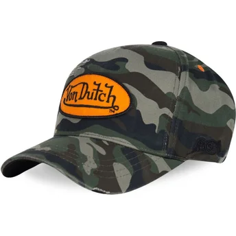 Cap išlenkta camouflage adjustable strap Von Dutch