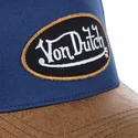 regulowana-niebiesko-brazowa-czapka-z-daszkiem-chuck-marki-von-dutch