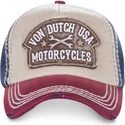 regulowana-czapka-z-daszkiem-biala-niebieska-i-czerwona-dylan02-od-von-dutch