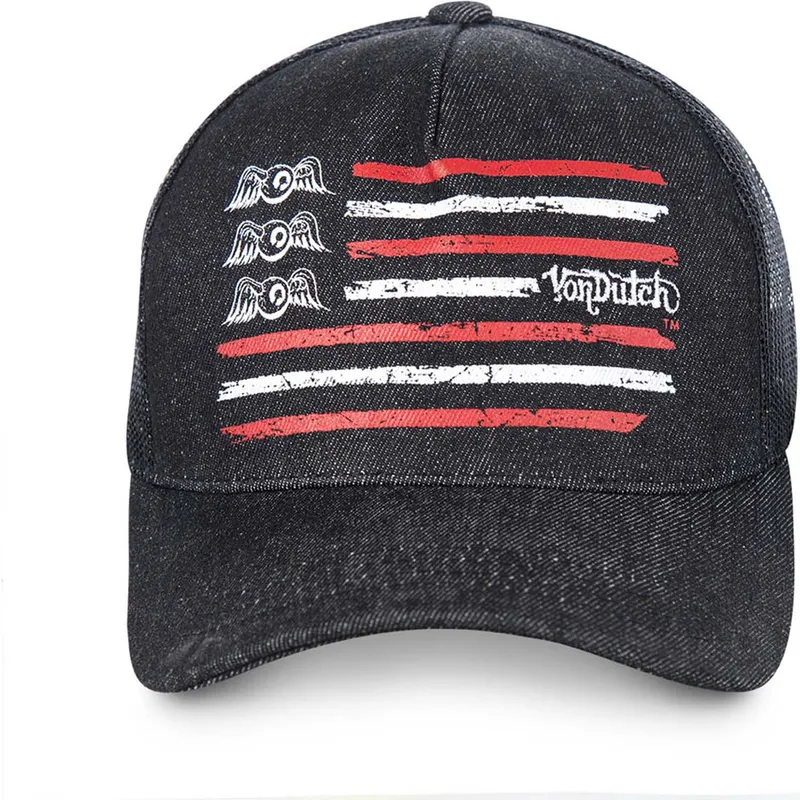 kepure-islenkta-juoda-snapback-flag-von-dutch