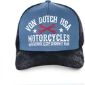 kepure-islenkta-melyna-snapback-gar-von-dutch