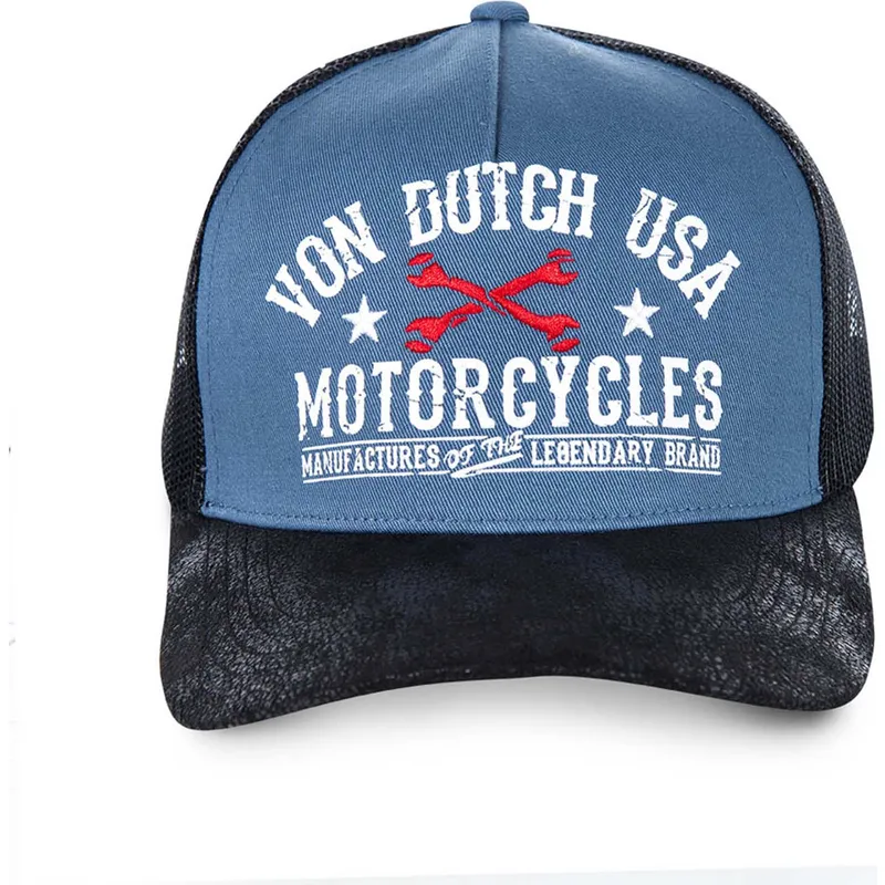 kepure-islenkta-melyna-snapback-gar-von-dutch