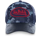 kepure-islenkta-melyna-snapback-harry-von-dutch