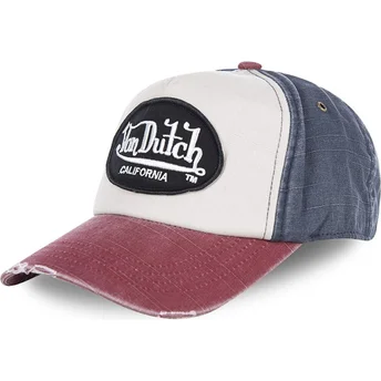 Kepurė išlenkta balta reguliuojamas JACKBWR Von Dutch
