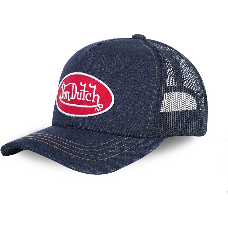 kepure-islenkta-tamsiai-melyna-snapback-logjb-von-dutch