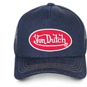 kepure-islenkta-tamsiai-melyna-snapback-logjb-von-dutch