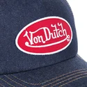 kepure-islenkta-tamsiai-melyna-snapback-logjb-von-dutch