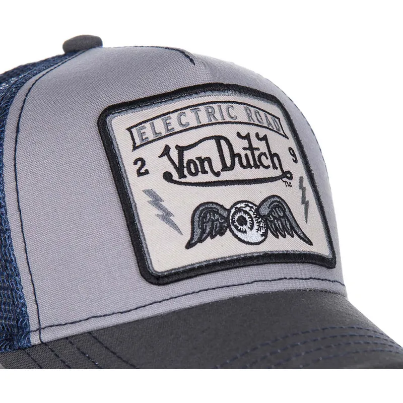 kepure-islenkta-vilkikas-pilka-snapback-square3b-von-dutch