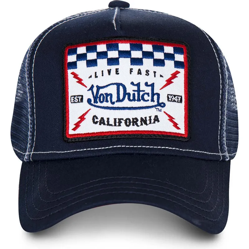 kepure-islenkta-tamsiai-melyna-snapback-square5b-von-dutch