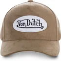 regulowana-brazowa-czapka-z-zakrzywionym-daszkiem-suede4-od-von-dutch