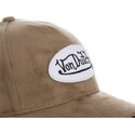 kepure-islenkta-ruda-reguliuojamas-suede4-von-dutch