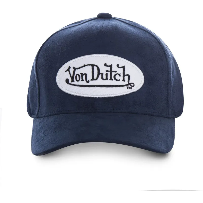 kepure-islenkta-tamsiai-melyna-reguliuojamas-suede8-von-dutch
