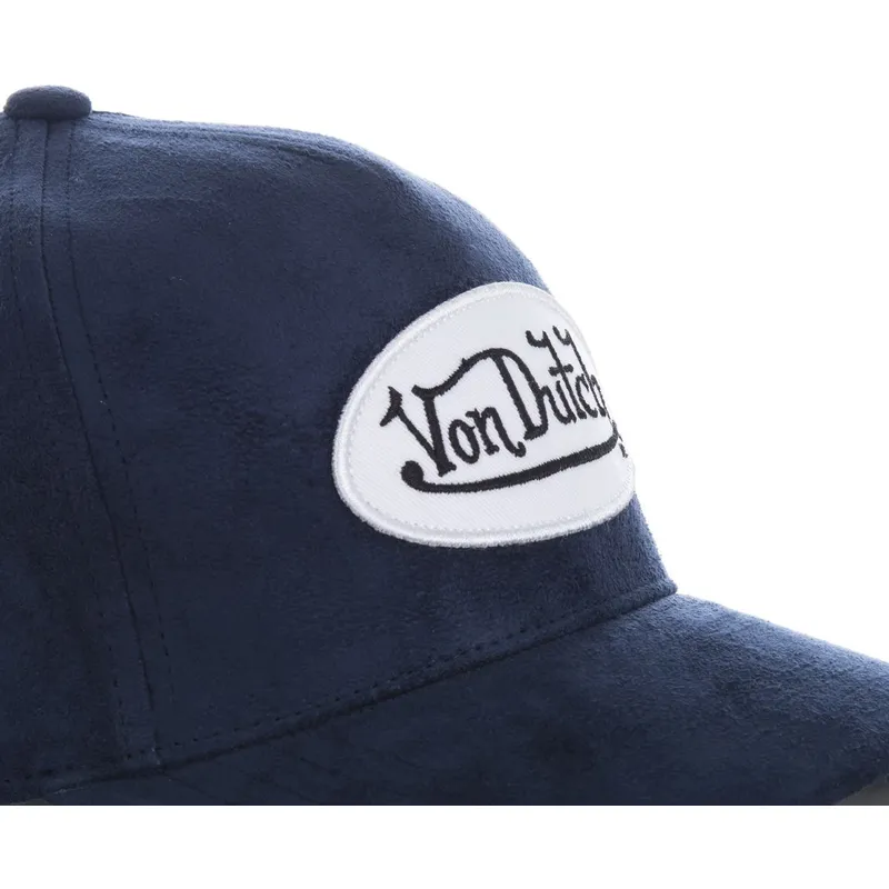 kepure-islenkta-tamsiai-melyna-reguliuojamas-suede8-von-dutch