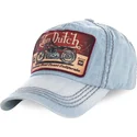 czapka-z-daszkiem-jasnoniebieska-z-efektem-dzinsu-regulowana-terry02-od-von-dutch