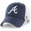 kepure-islenkta-tamsiai-melyna-snapback-atlanta-braves-mlb-47-brand