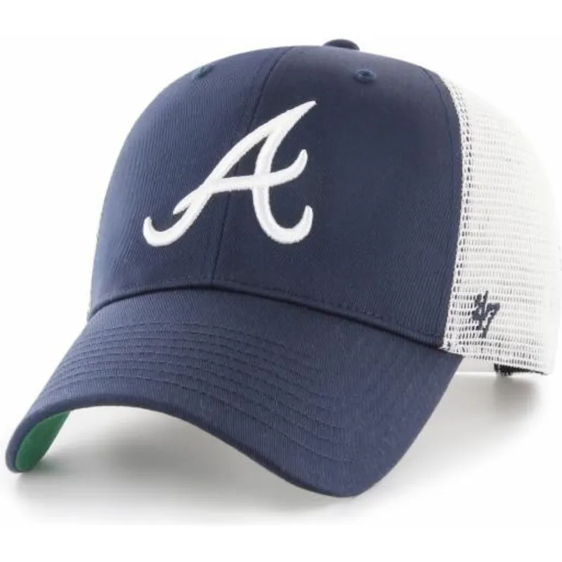kepure-islenkta-tamsiai-melyna-snapback-atlanta-braves-mlb-47-brand