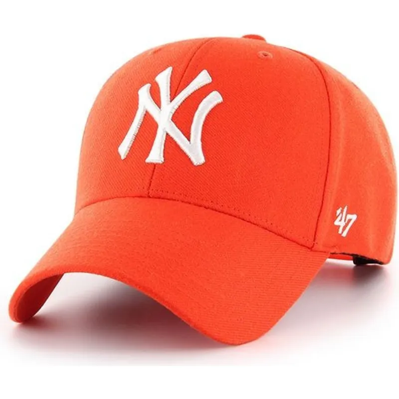 kepure-islenkta-oranzine-reguliuojamas-brillante-new-york-yankees-mlb-47-brand