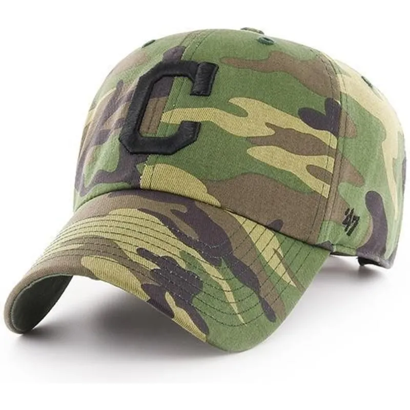 kepure-islenkta-kamufliazas-reguliuojamas-cleveland-indians-mlb-47-brand