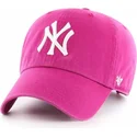 kepure-islenkta-rozine-reguliuojamas-orquidea-new-york-yankees-mlb-47-brand