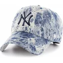 kepure-islenkta-melyna-reguliuojamas-new-york-yankees-mlb-47-brand