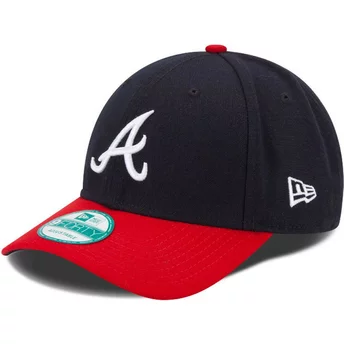 Wyginięta czapka ciemnoniebieska i czerwona z regulacją 9FORTY The League Atlanta Braves MLB New Era