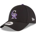 kepure-islenkta-juoda-reguliuojamas-9forty-the-league-colorado-rockies-mlb-new-era