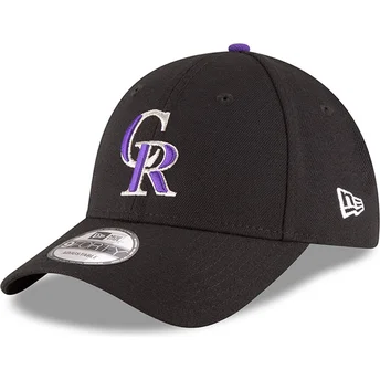 Kepurė išlenkta juoda reguliuojamas 9FORTY The League Colorado Rockies MLB New Era