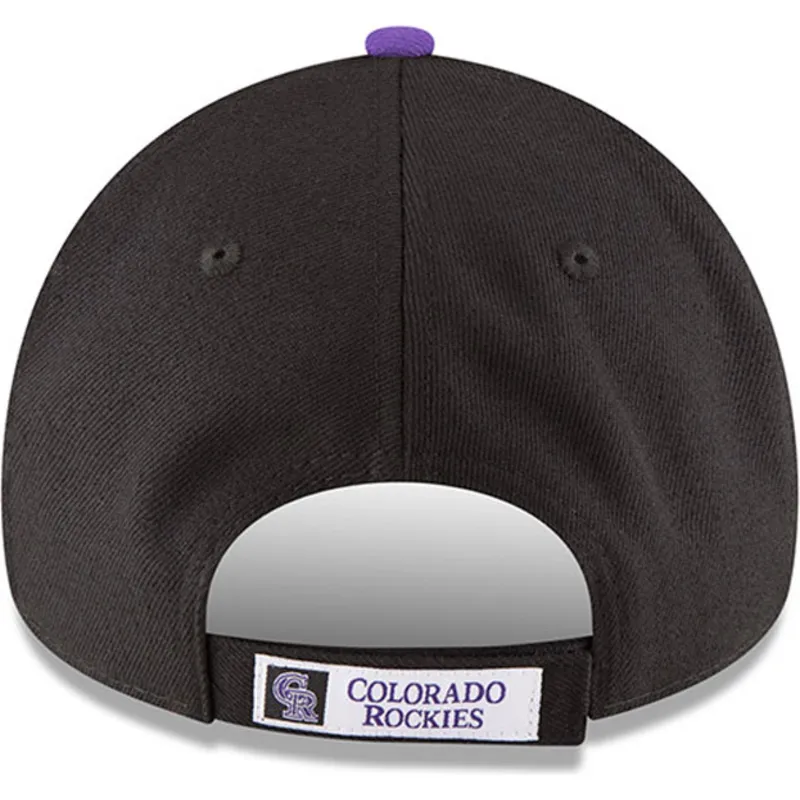 kepure-islenkta-juoda-reguliuojamas-9forty-the-league-colorado-rockies-mlb-new-era