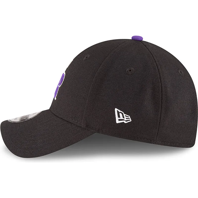 kepure-islenkta-juoda-reguliuojamas-9forty-the-league-colorado-rockies-mlb-new-era