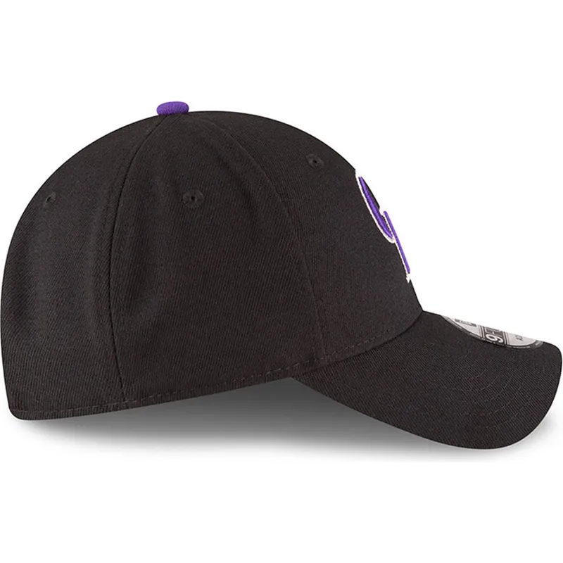 kepure-islenkta-juoda-reguliuojamas-9forty-the-league-colorado-rockies-mlb-new-era