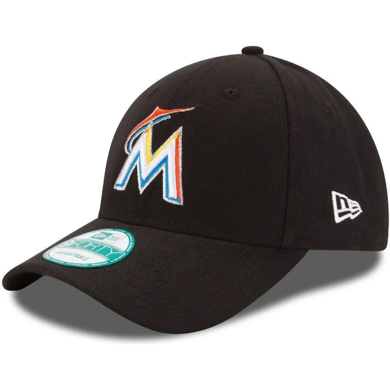 cap-islenkta-black-adjustable-strap-9forty-the-league-miami-marlins-mlb-new-era