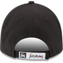 kepure-islenkta-juoda-reguliuojama-juostele-9forty-the-league-miami-marlins-mlb-new-era