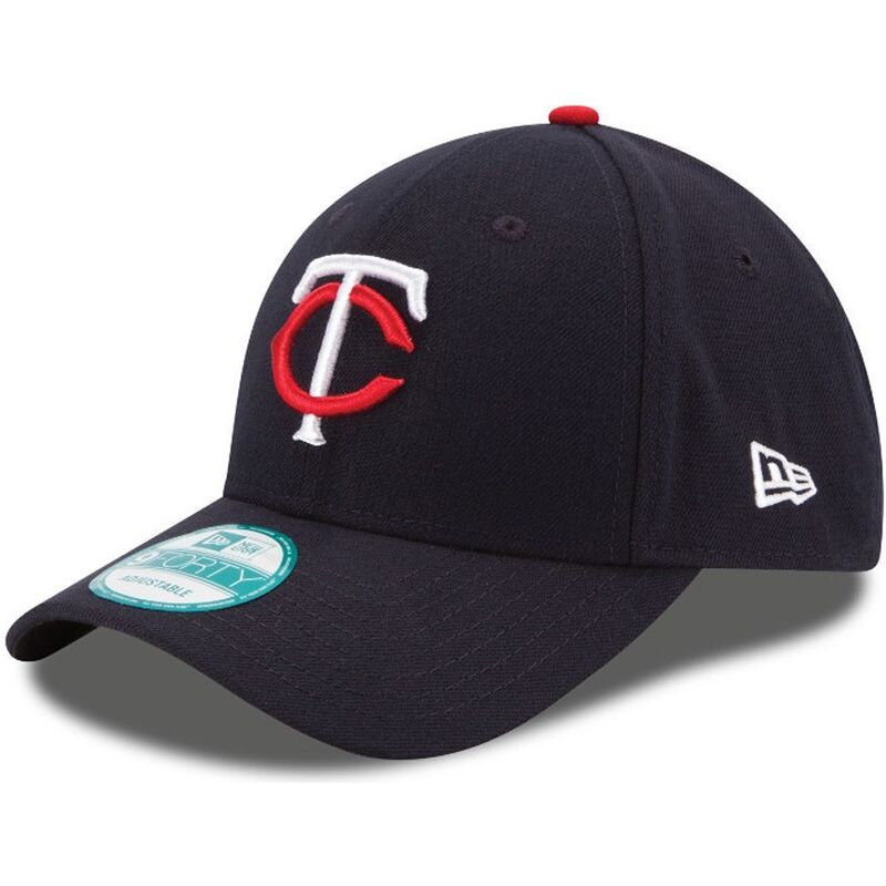 kepure-islenkta-tamsiai-melyna-reguliuojamas-9forty-the-league-minnesota-twins-mlb-new-era
