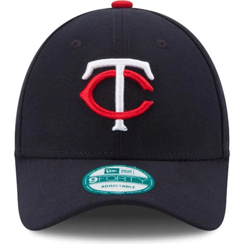 kepure-islenkta-tamsiai-melyna-reguliuojamas-9forty-the-league-minnesota-twins-mlb-new-era